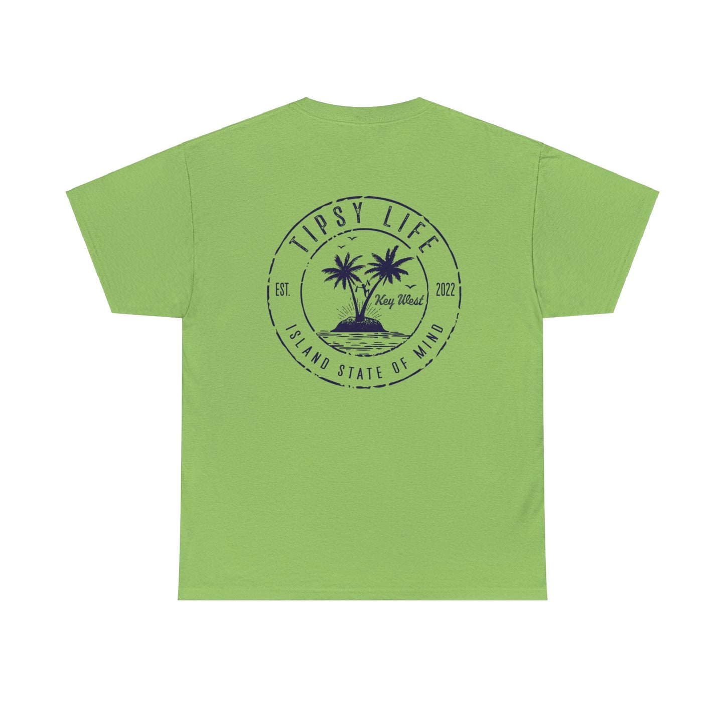 Key West Tipsy Life T-Shirt with Navy Ink