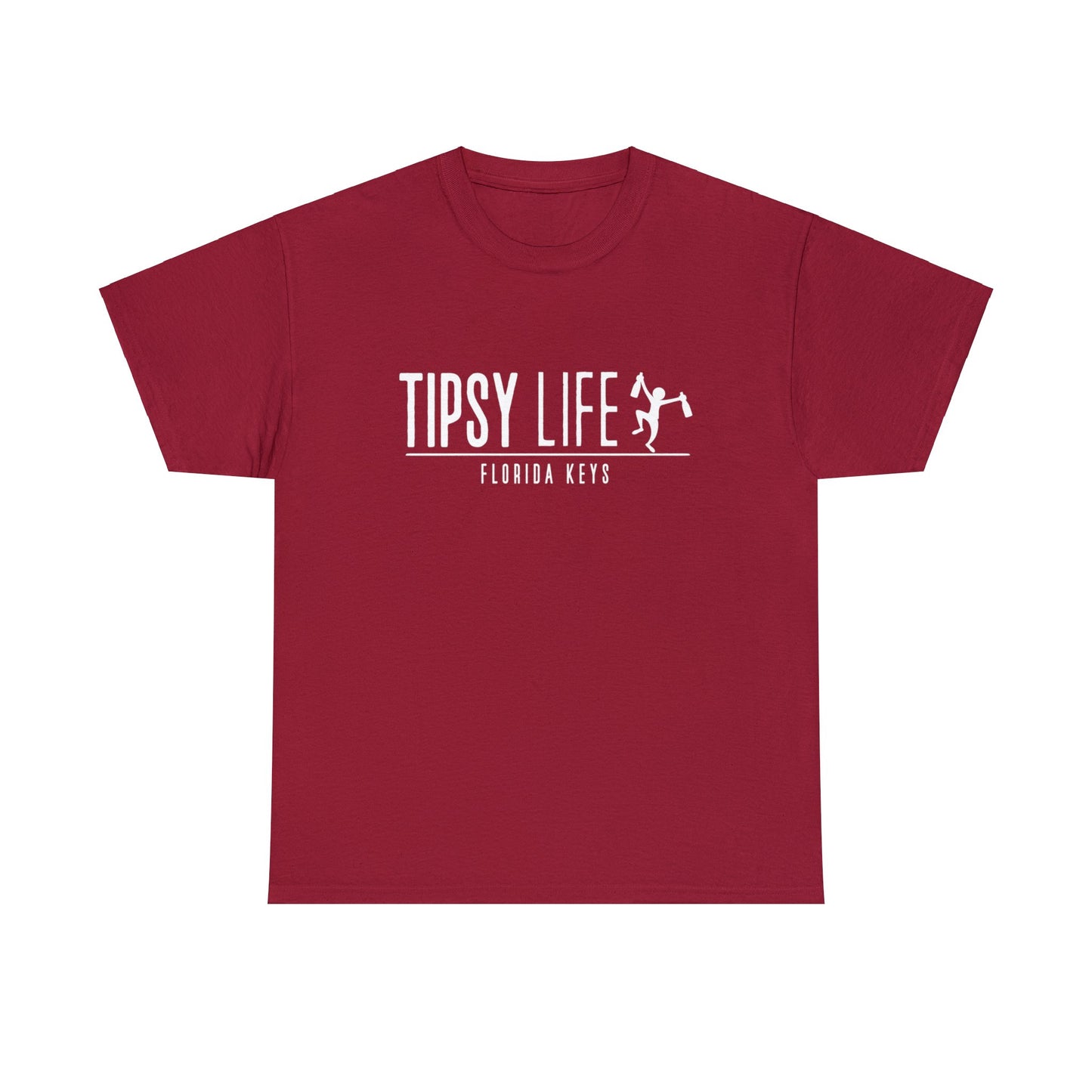 Florida Keys Tipsy Life T-Shirt with White Ink