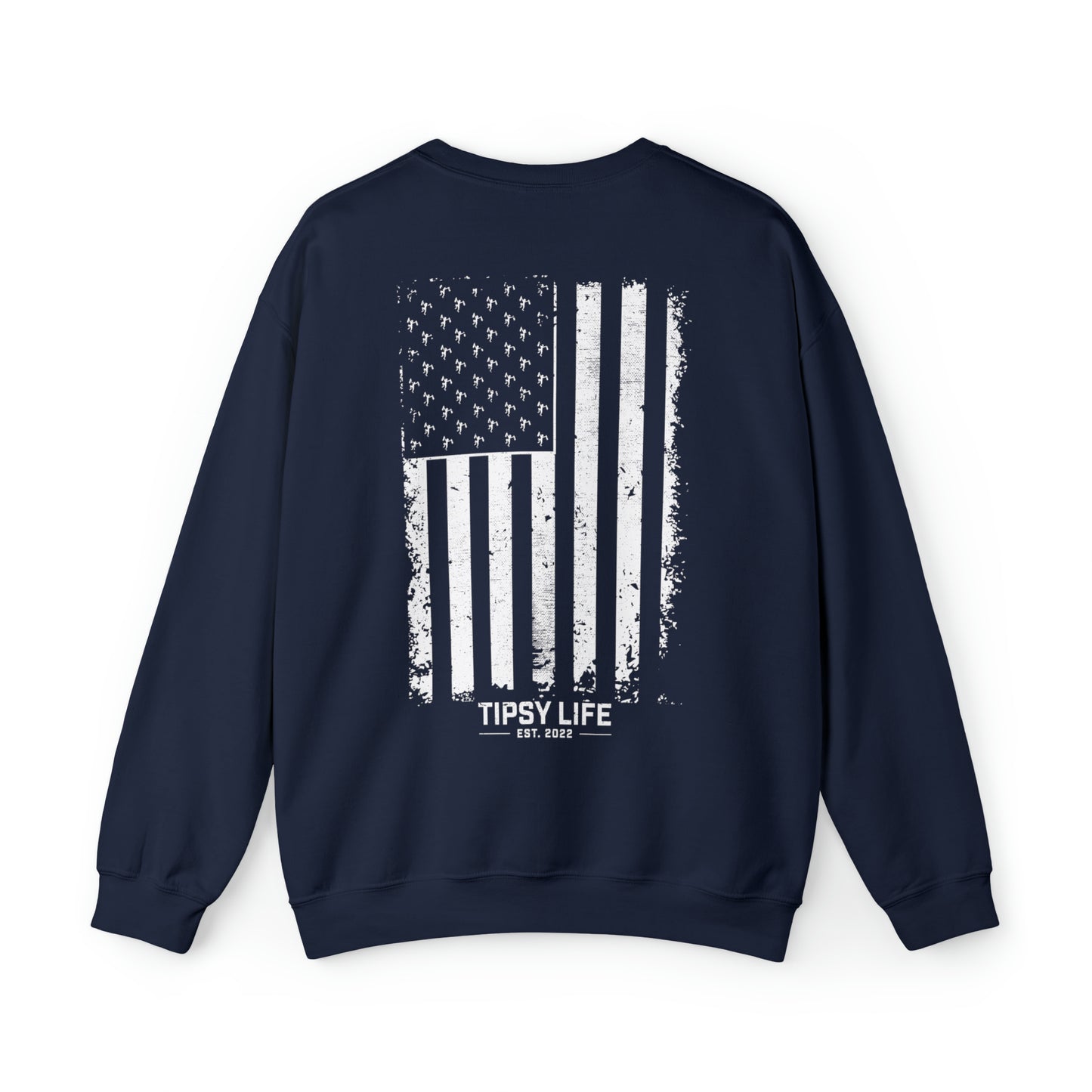 Distressed American flag Unisex Crewneck Sweatshirt