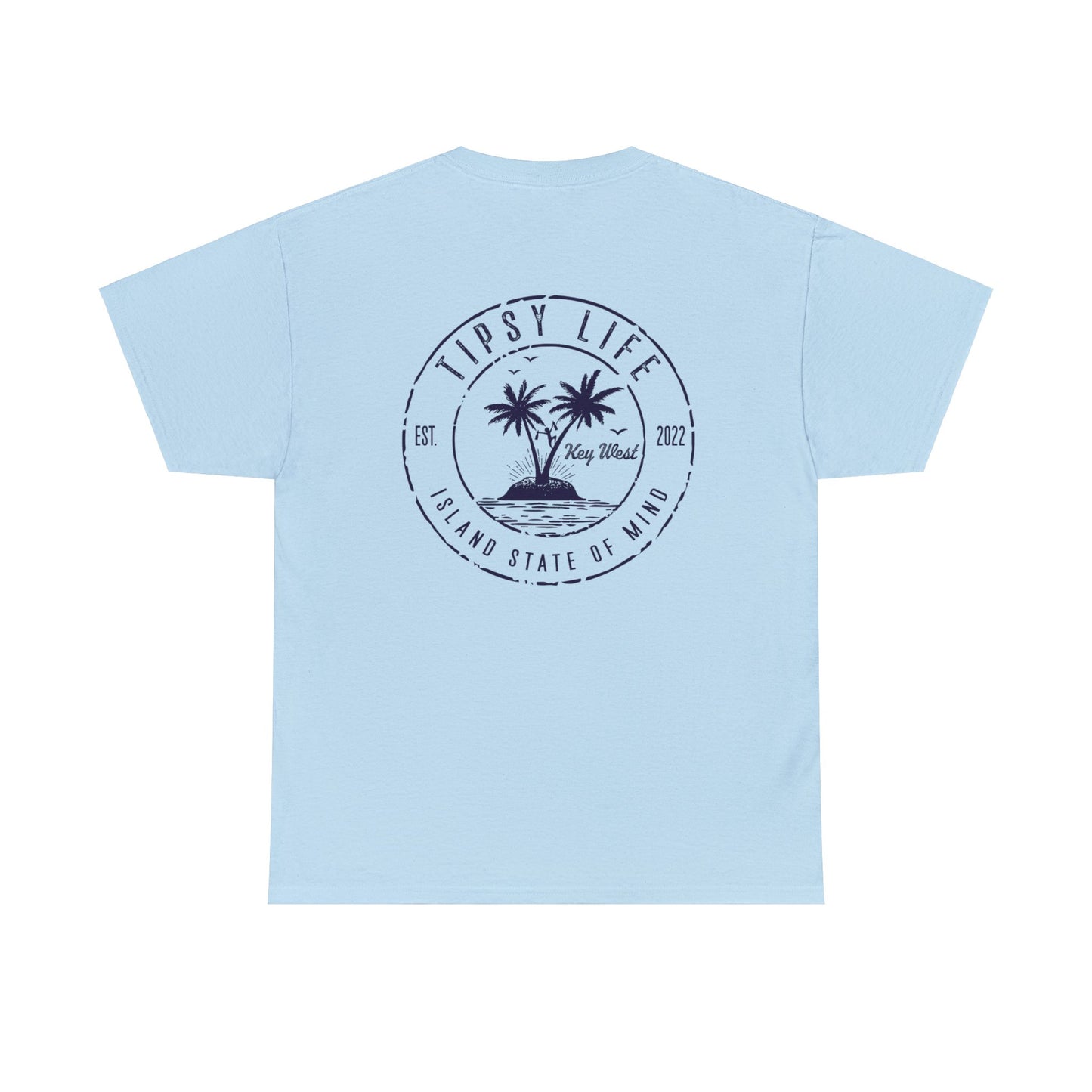 Key West Tipsy Life T-Shirt with Navy Ink