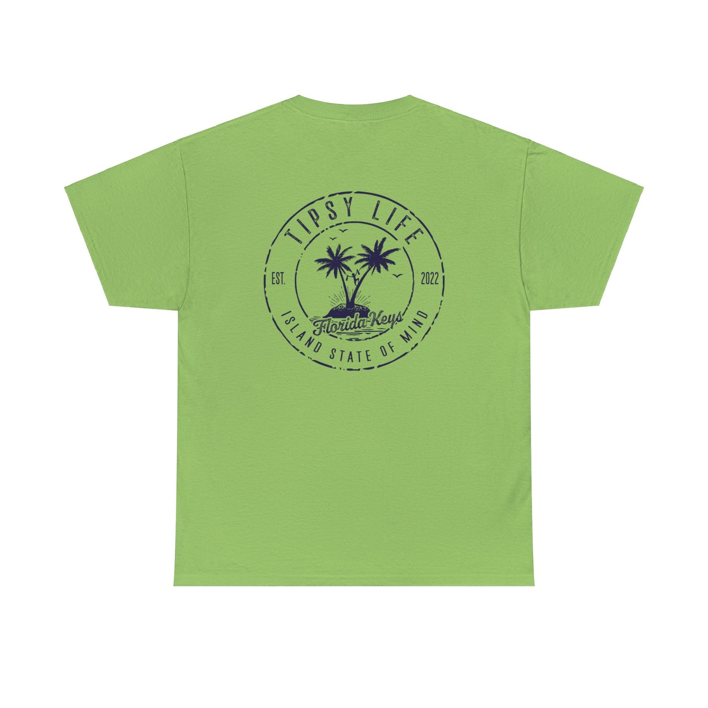 Florida Keys Tipsy Life T-Shirt with Navy Ink