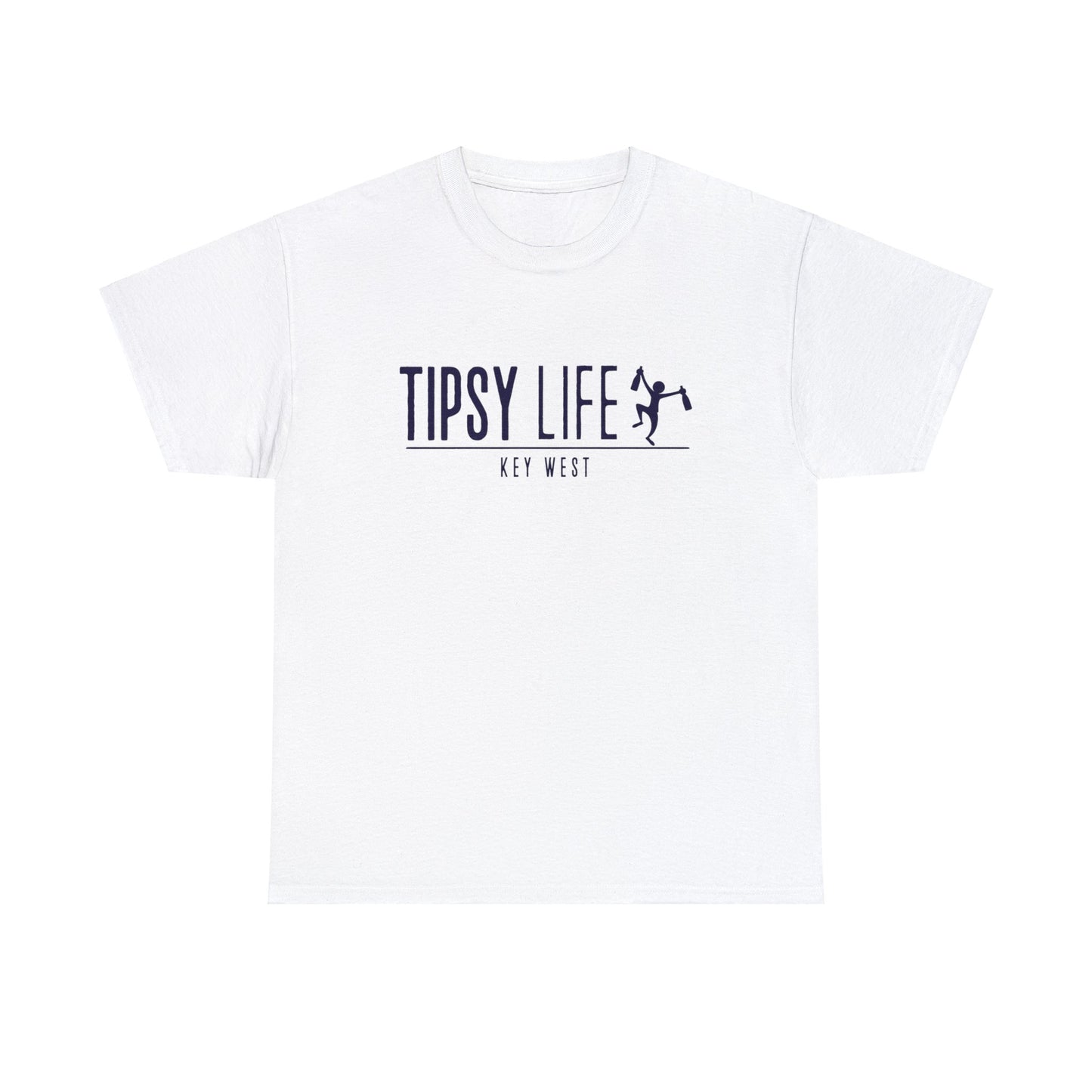 Key West Tipsy Life T-Shirt with Navy Ink