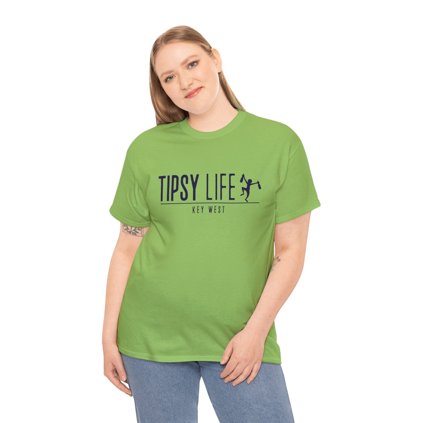 Key West Tipsy Life T-Shirt with Navy Ink