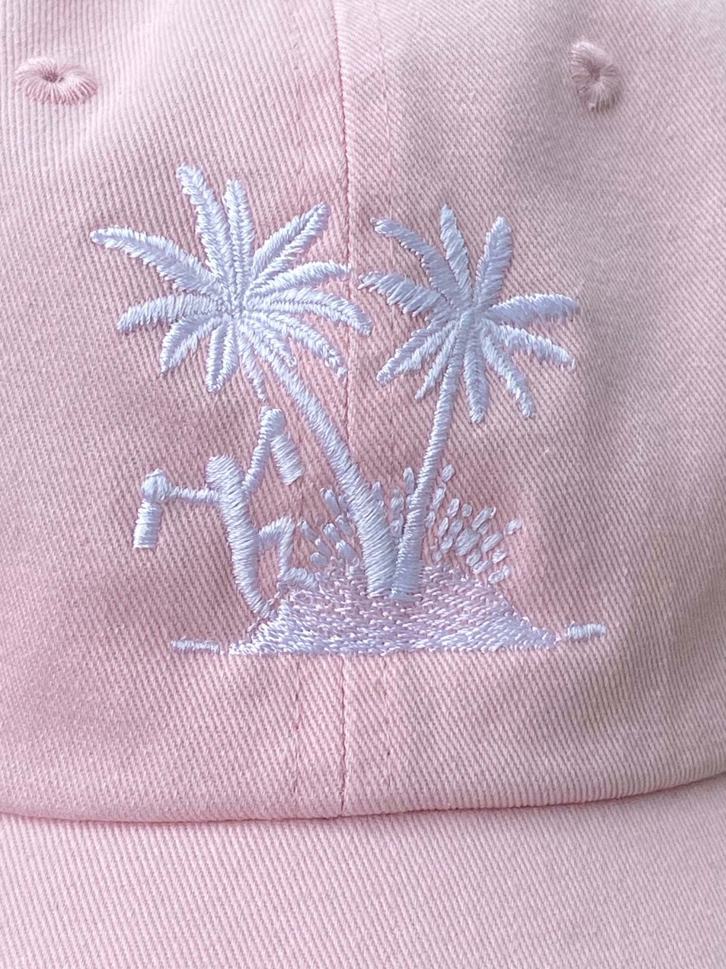 Washed Twill Low Profile Cap - Light Pink